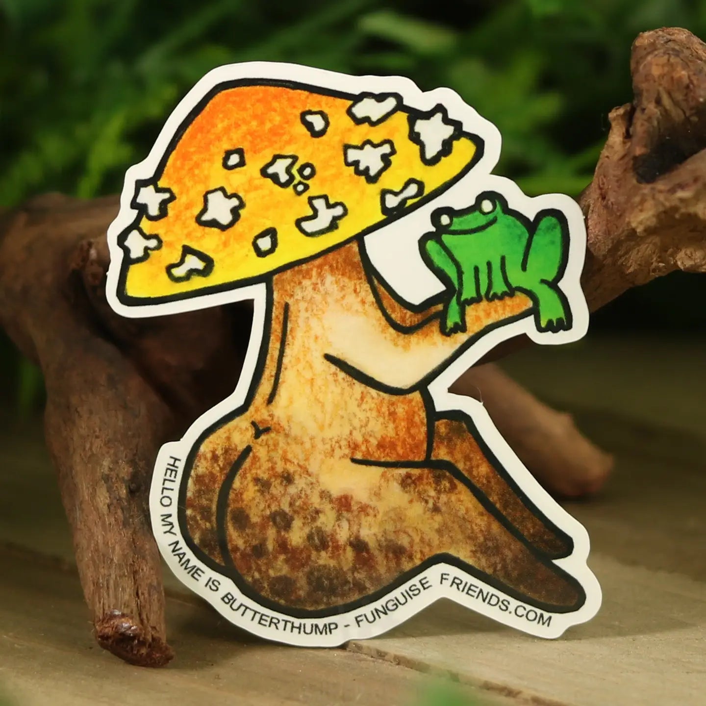 Butterthump - Vinyl Funguise® Sticker