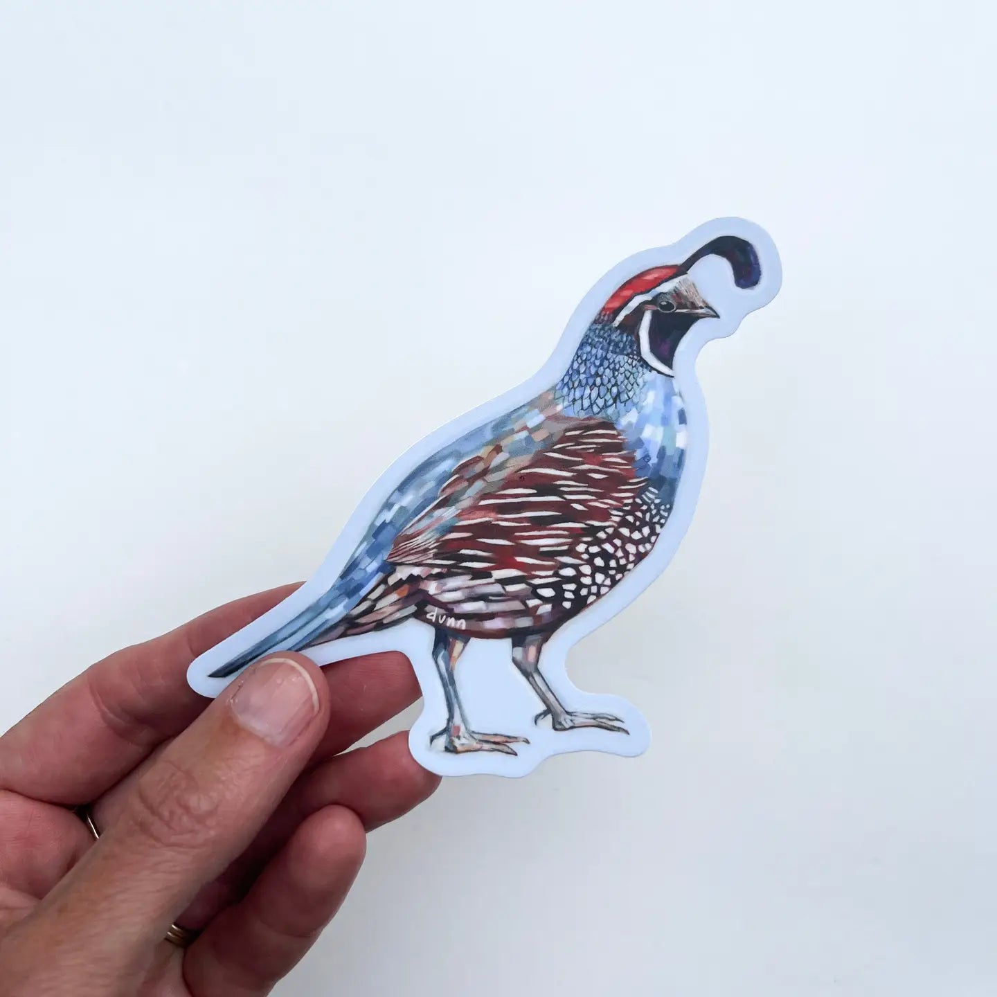 California Quail Med Sticker