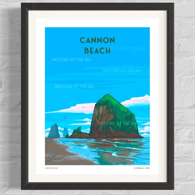 Cannon Beach Travel Poster