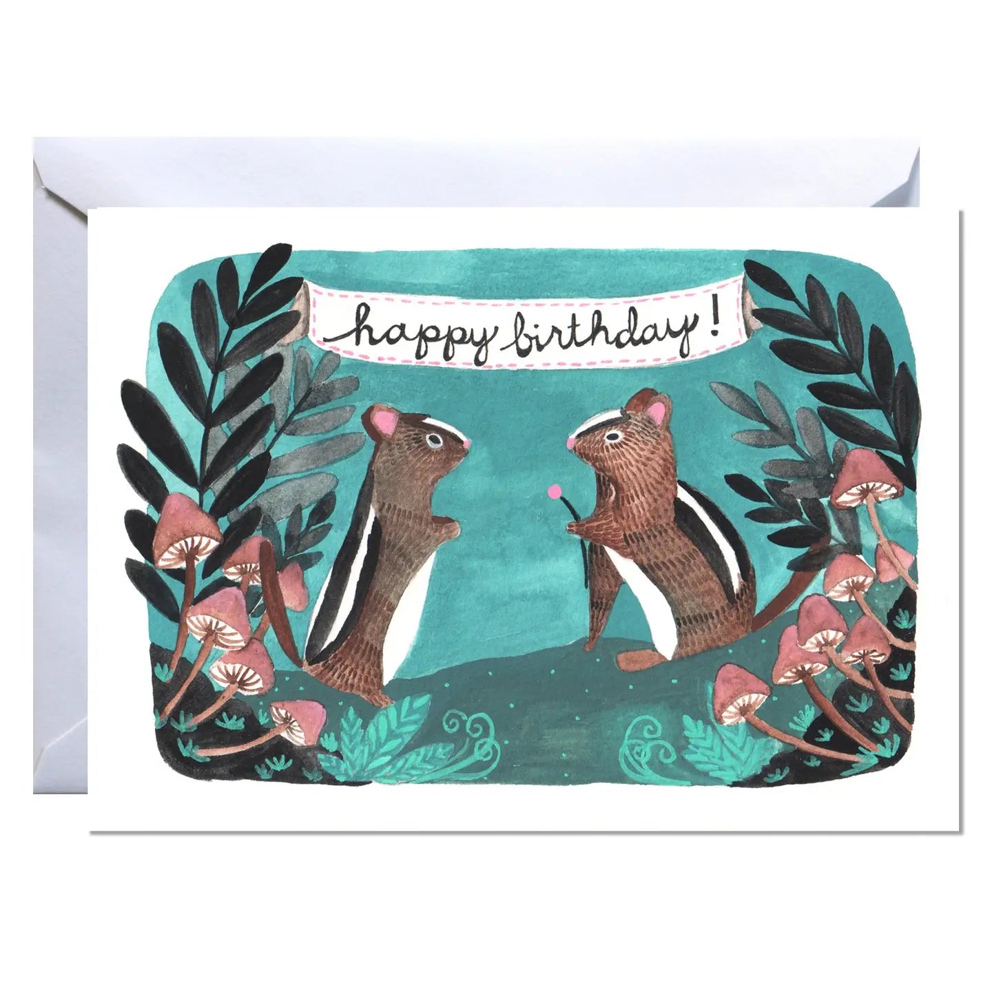 Chimpmunk Birthday Card