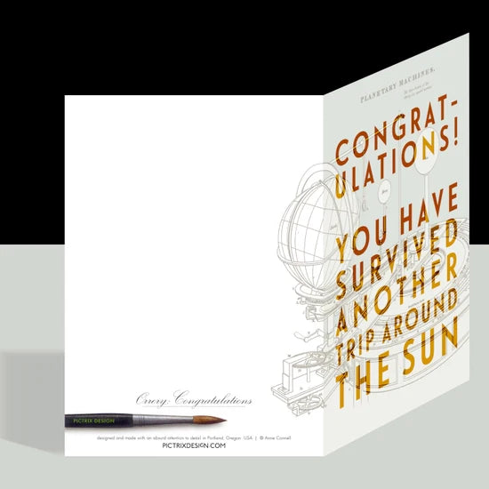 Congratulations, Orrey Birthday Card