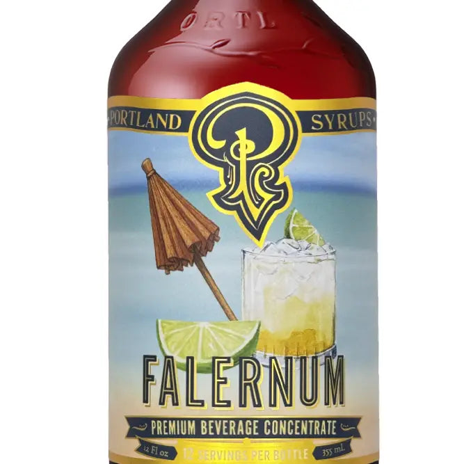Falernum Syrup 12oz - Cocktail / Mocktail Beverage Mixer