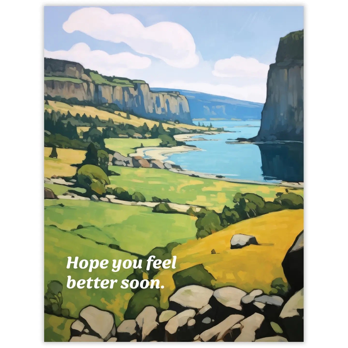 River Feel Better Soon Card