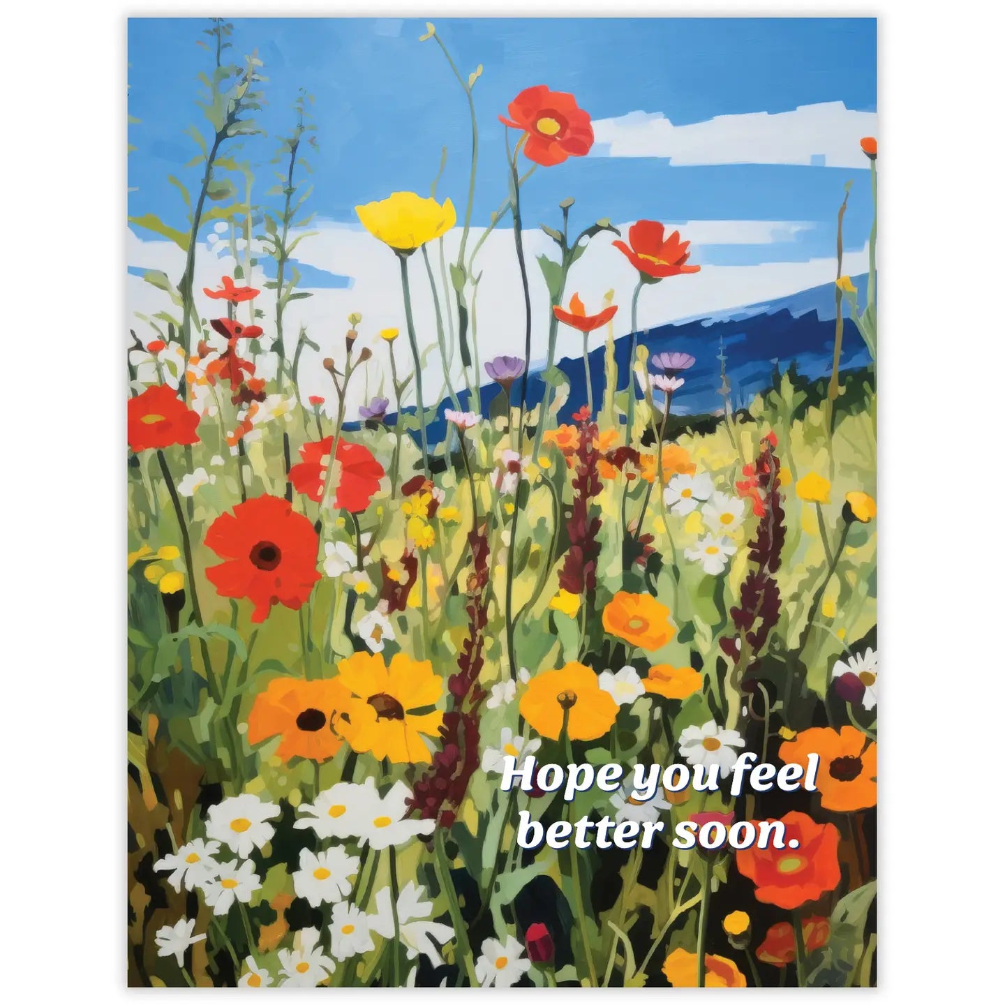 Wildflowers Feel Better Soon Card