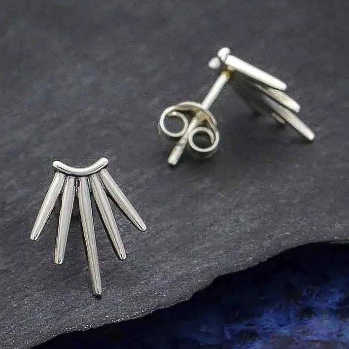 Five Spike Post Earrings