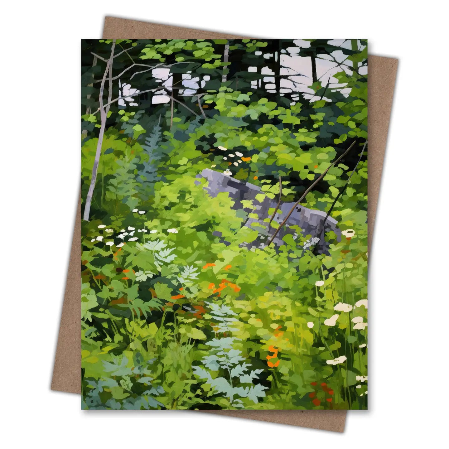 Into the Forest Rocks Notecard