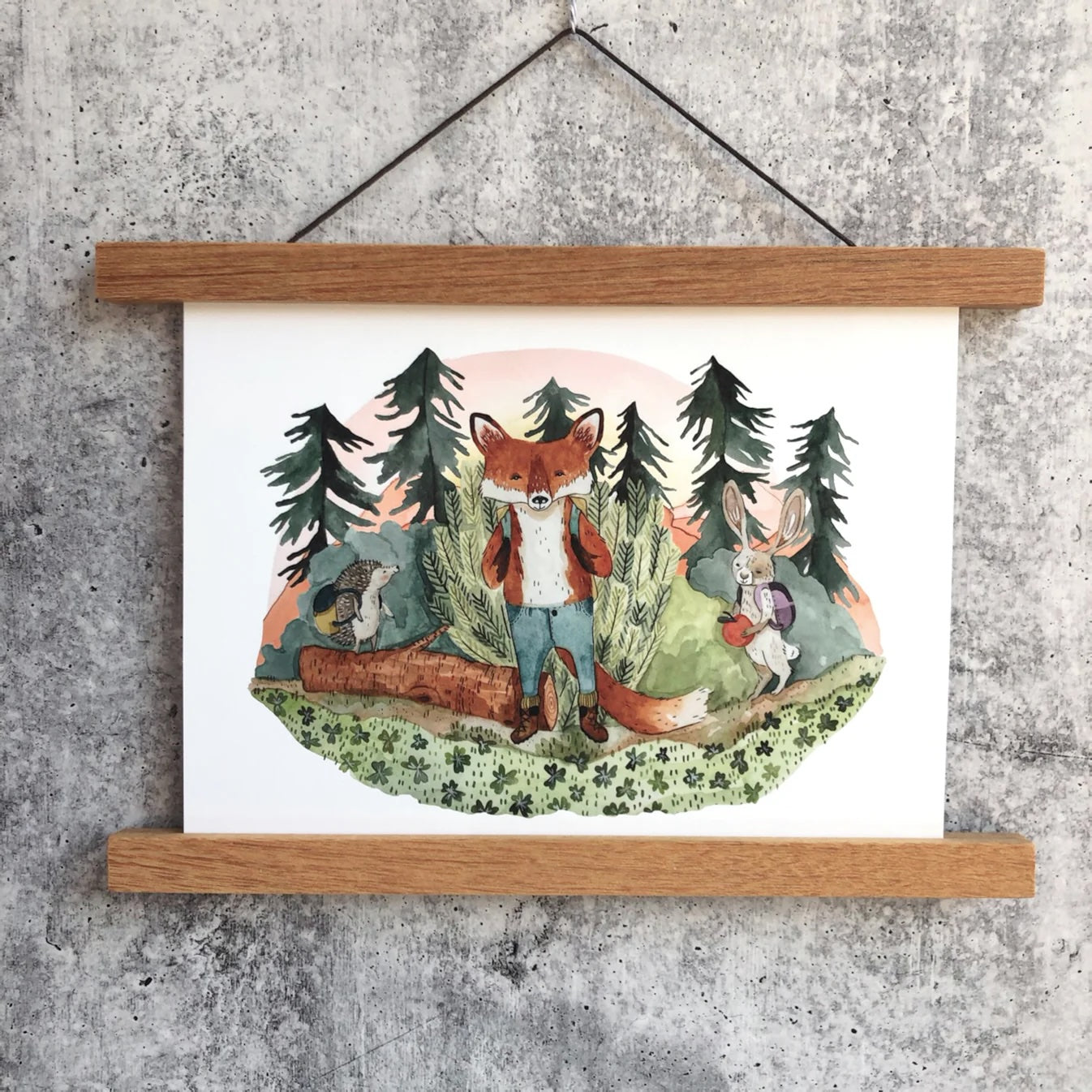 Fox Hike Print