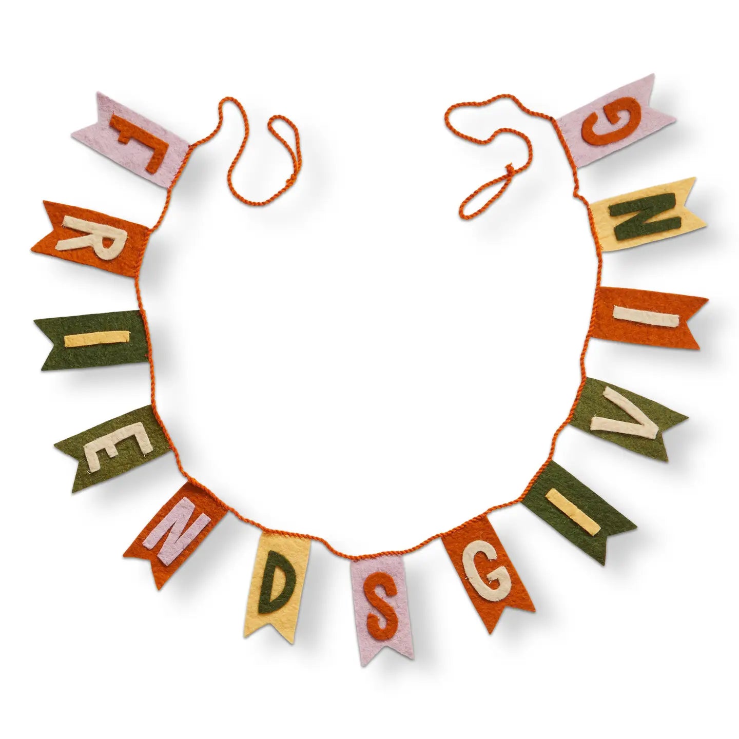 Friendsgiving Wool Felt Garland Multi