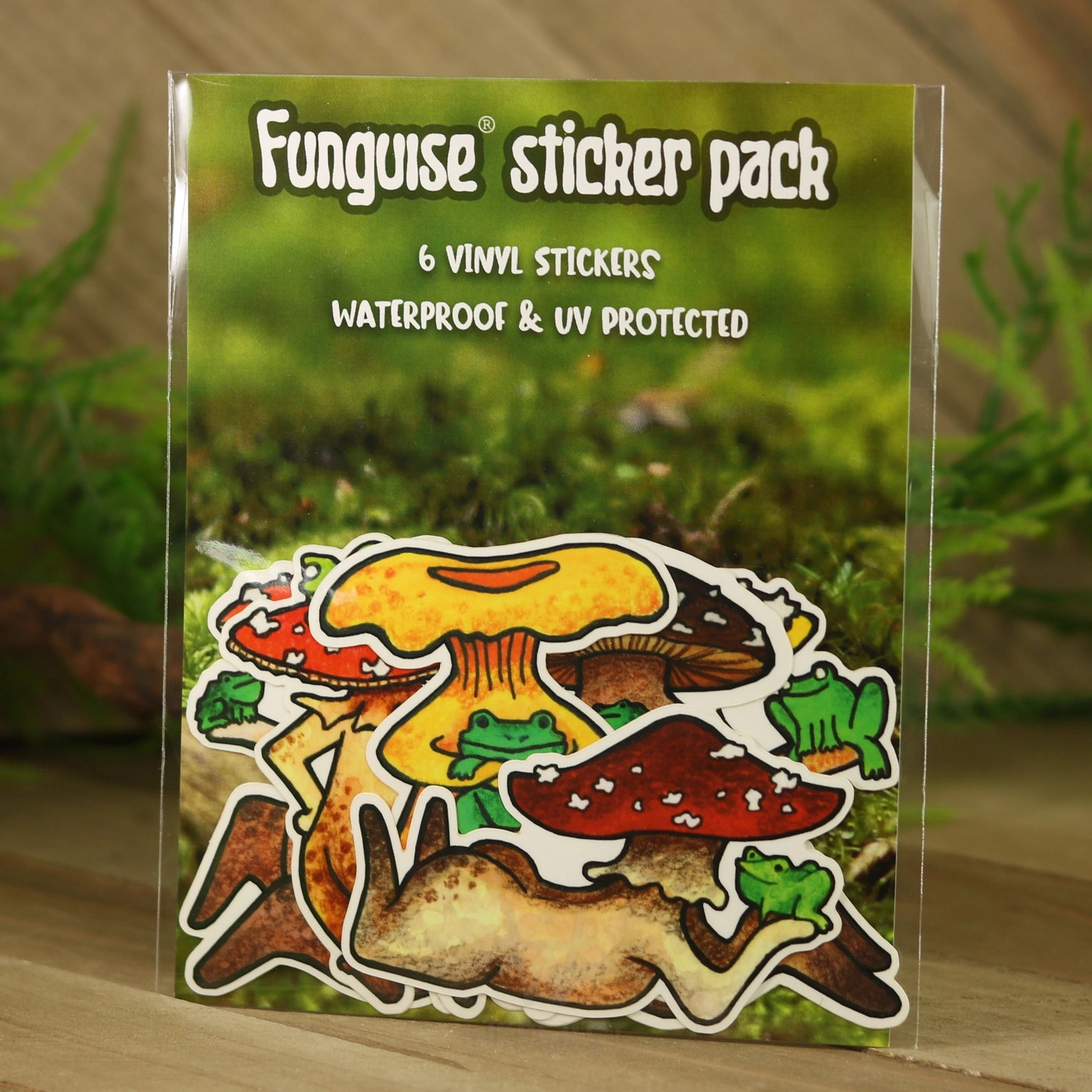 Vinyl FunguiseĀ® Sticker Pack - "Froggy Club"