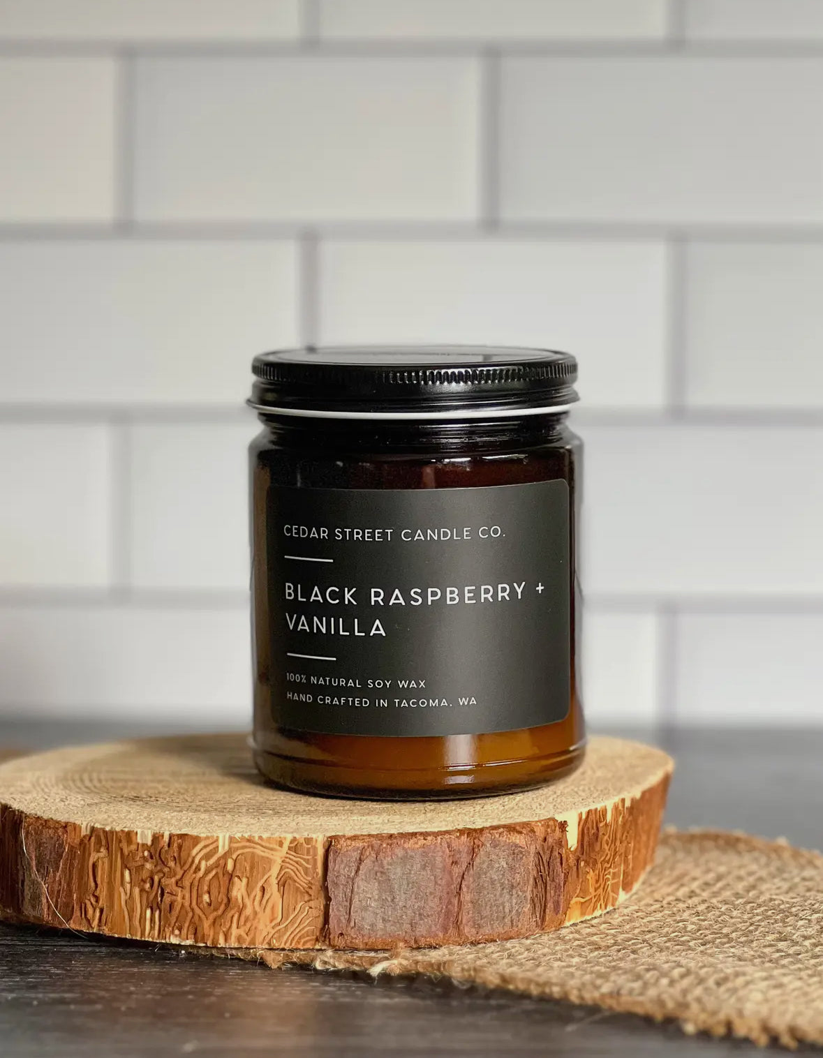 7.2 oz Black Raspberry + Vanilla Soy Candle