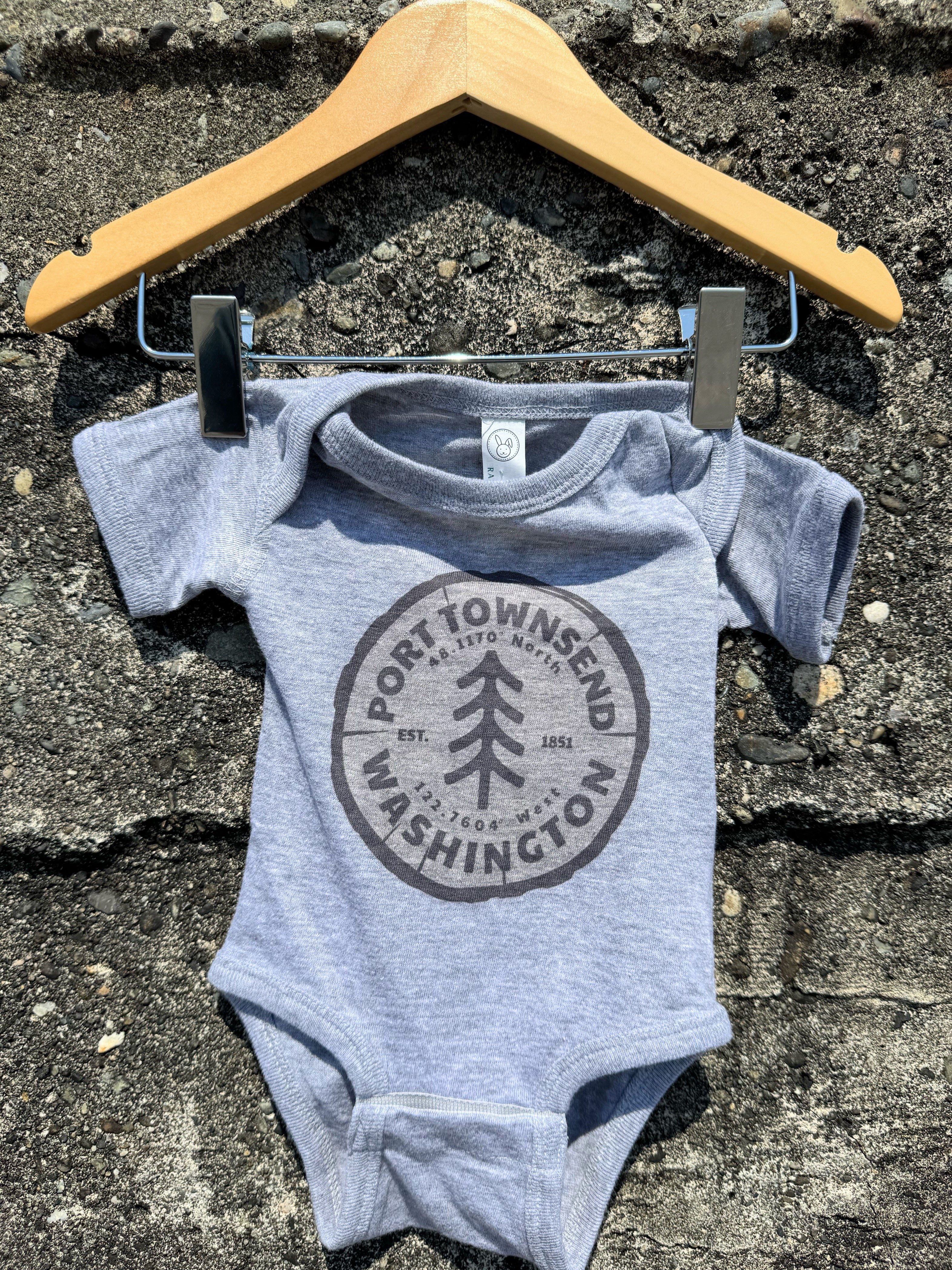 Port Townsend Tree Ring Onesie