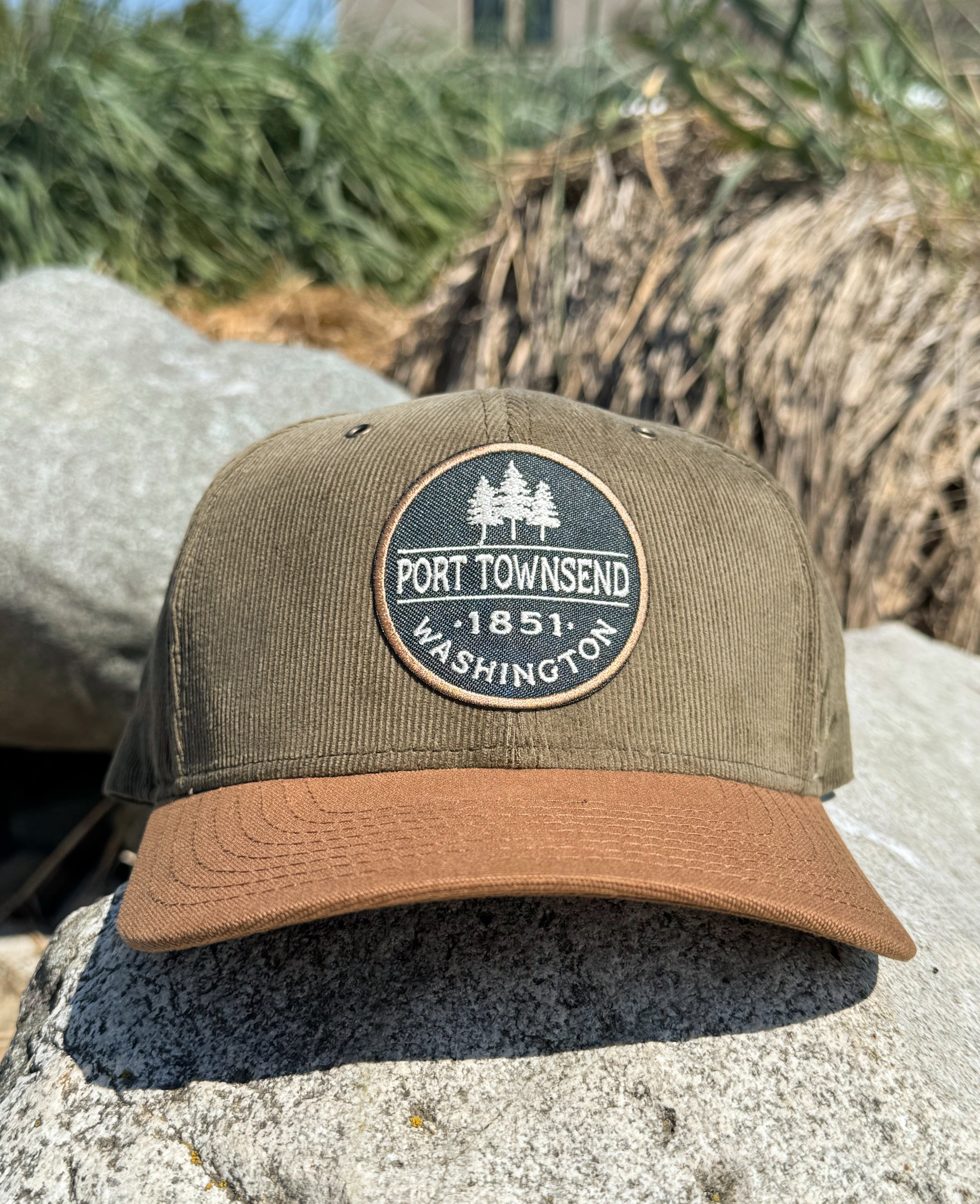 Port Townsend Breezy Pines Corduroy Canvas Semicurve Hat