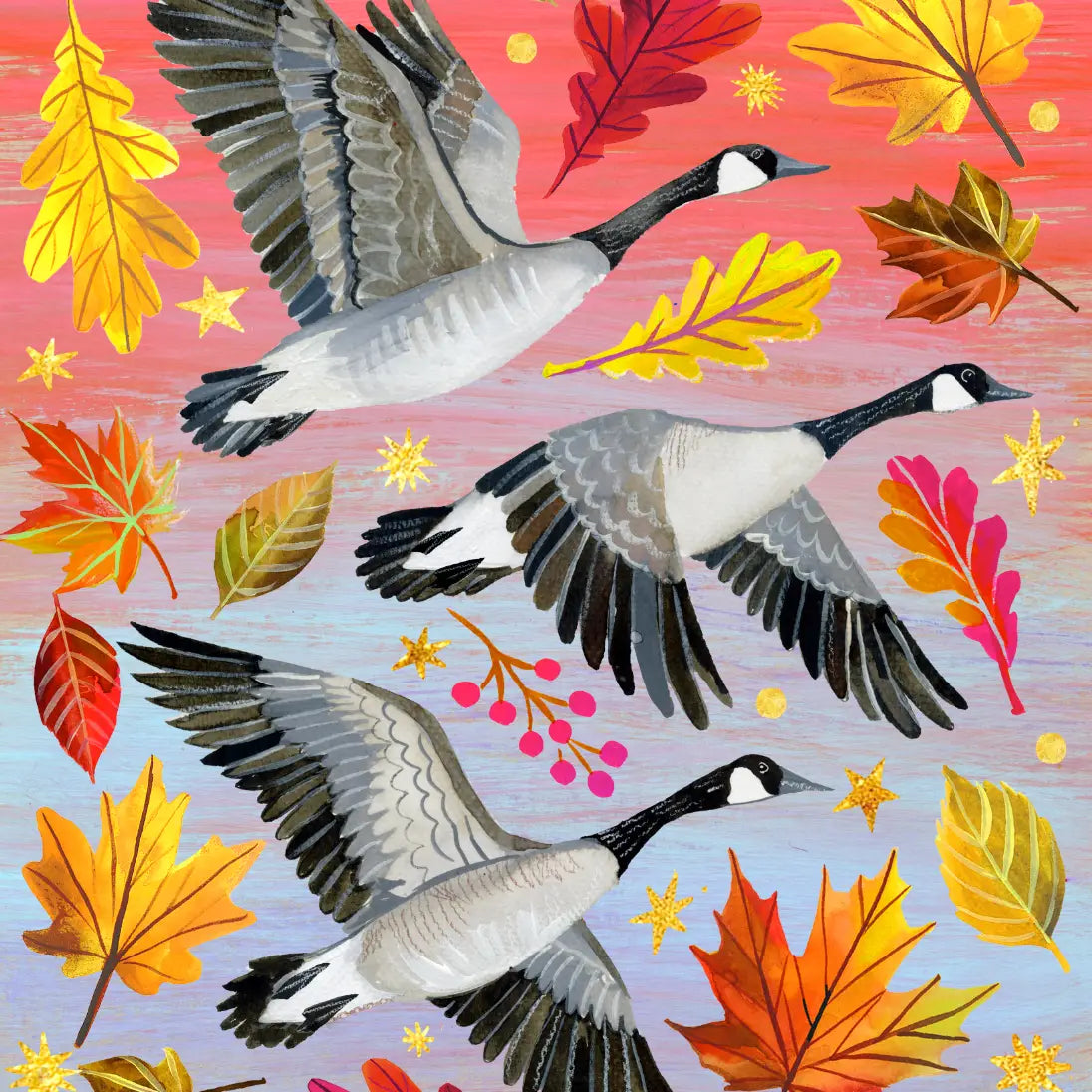 Geese Art Print