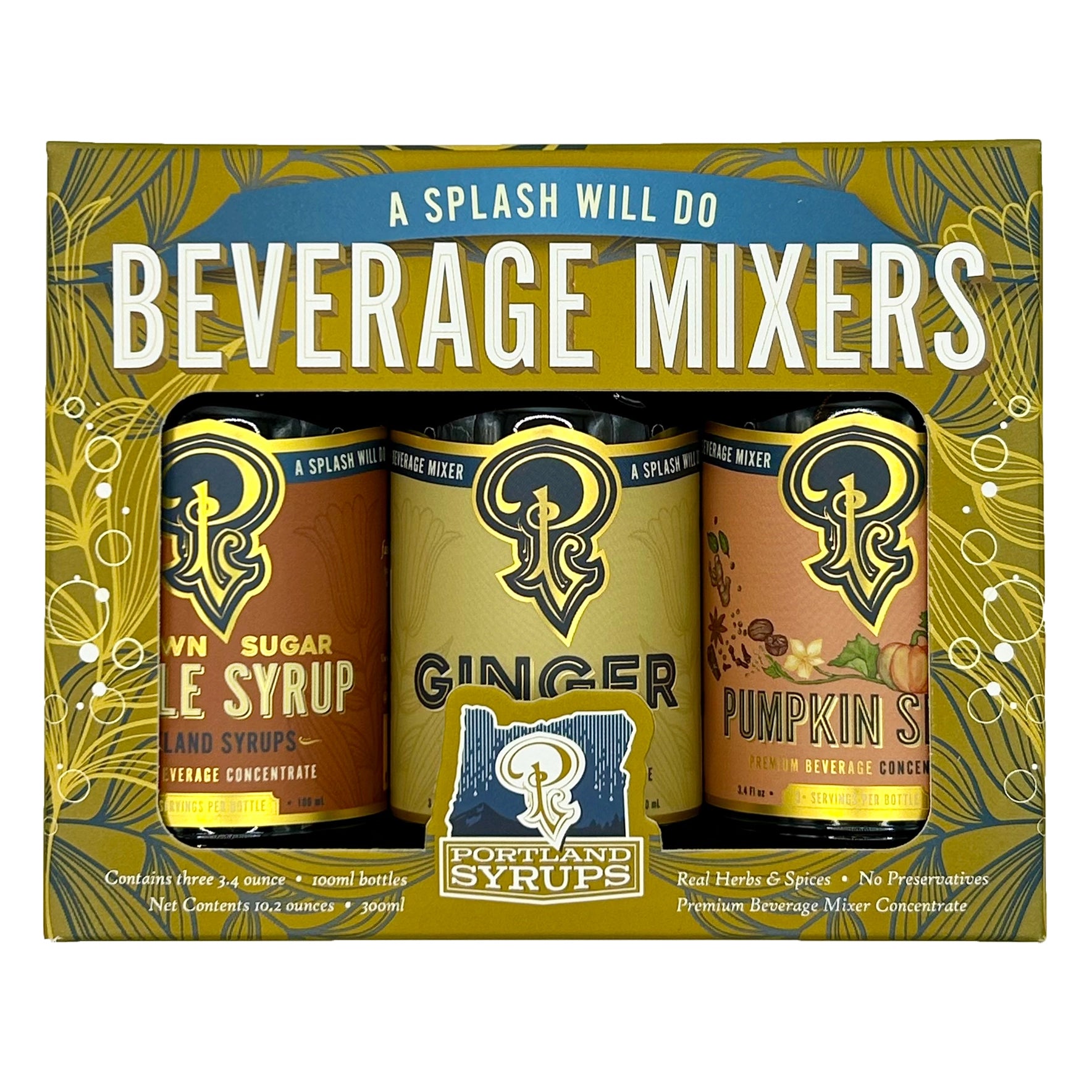 Gift Set - Gold Fall Cocktail / Mocktail Drink Mixers