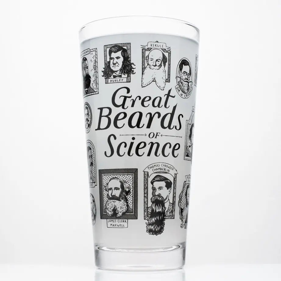 Great Beards of Science Beer Glass - 12 oz