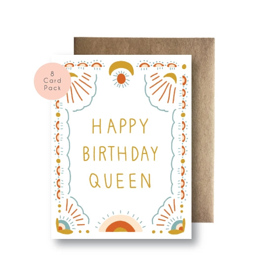 Happy Birthday Queen Card Set by Maija Rebecca