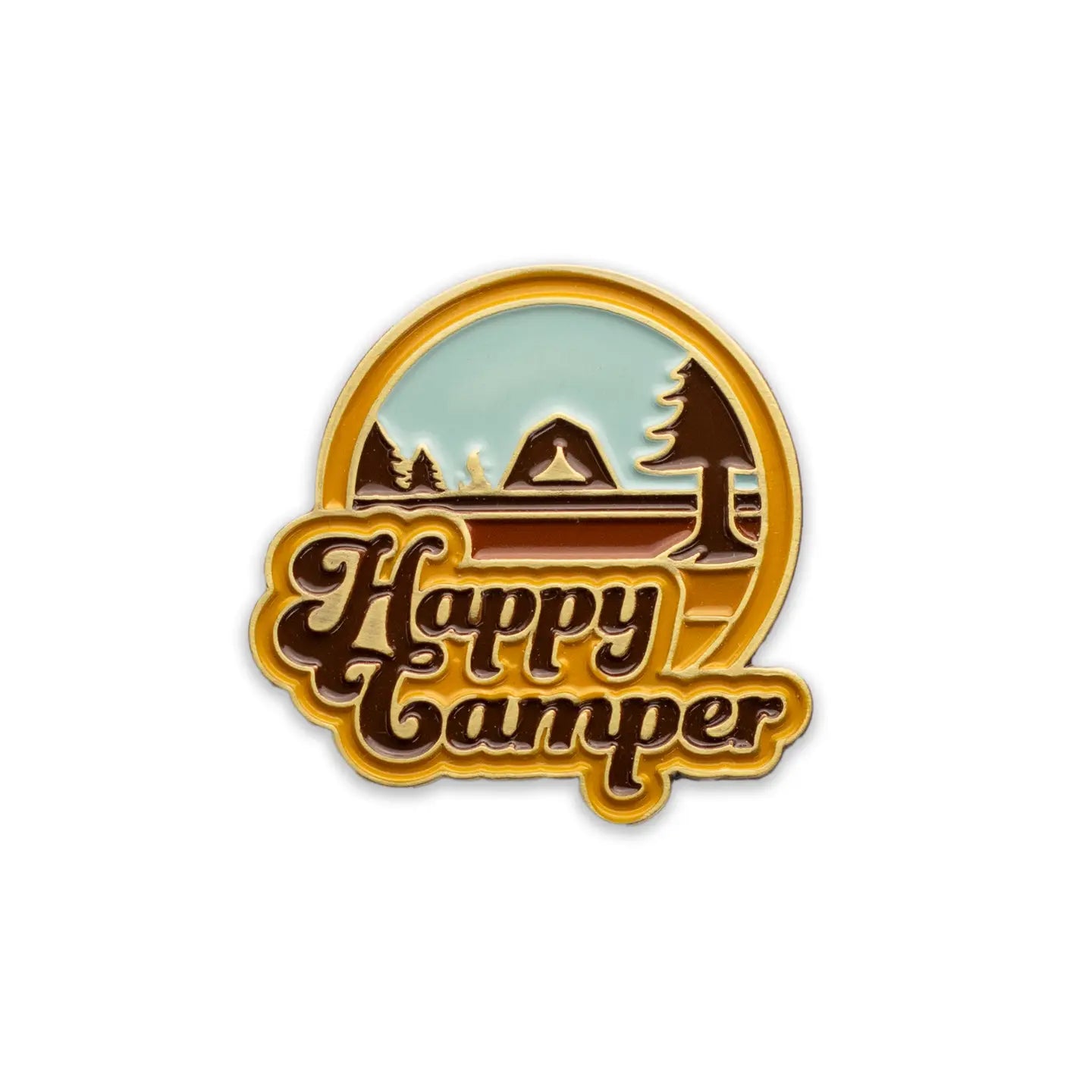 Happy Camper Enamel Pin