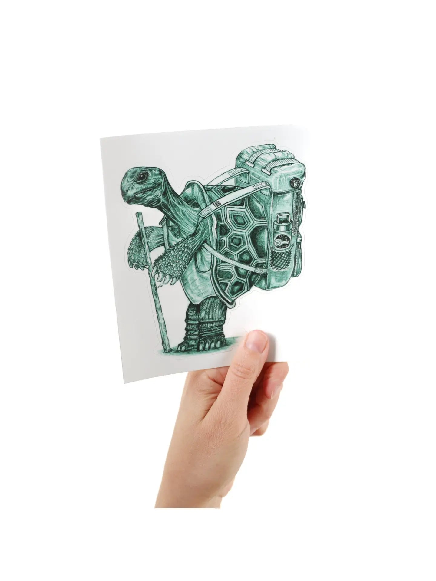 Hiking Tortoise Sticker