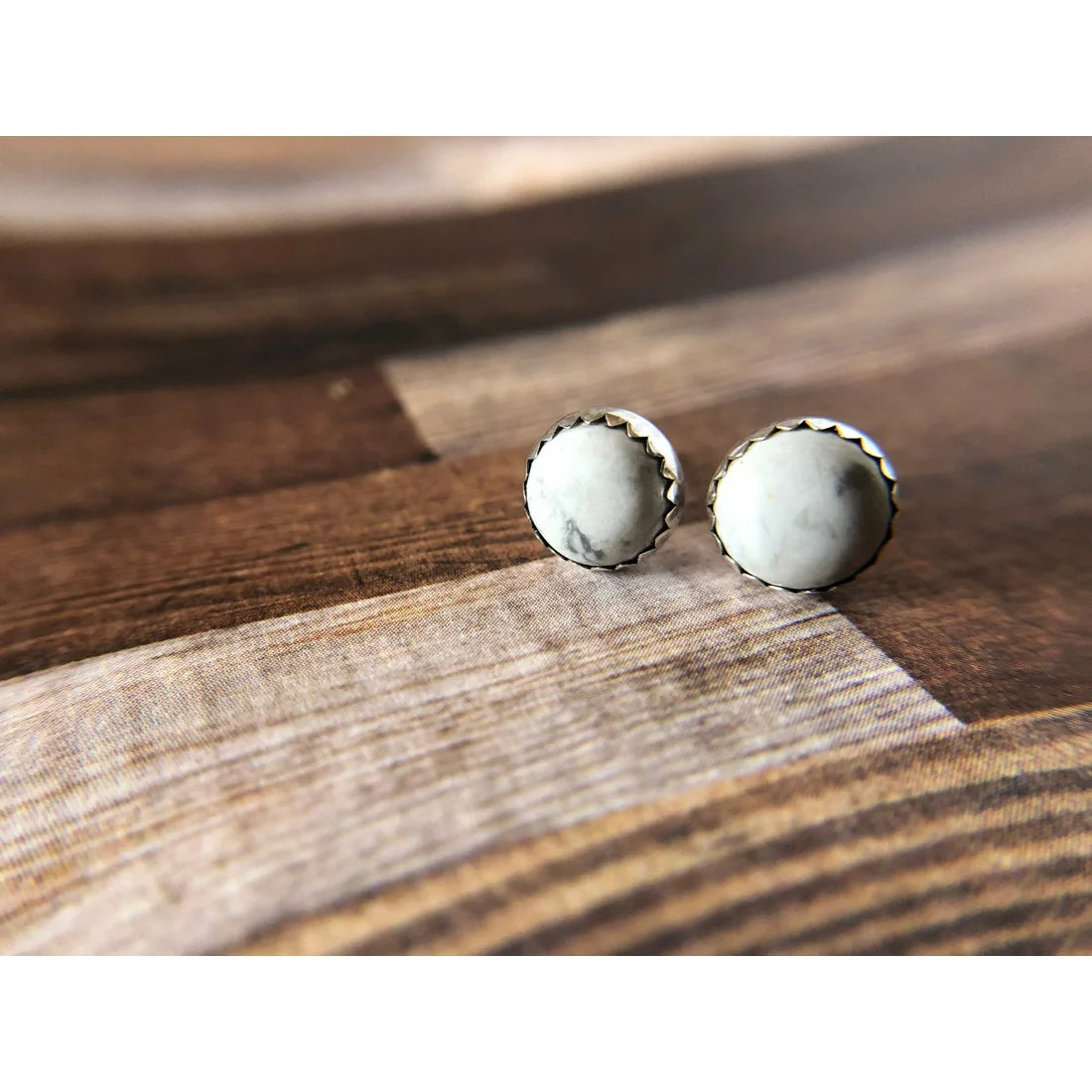 Howlite Studs