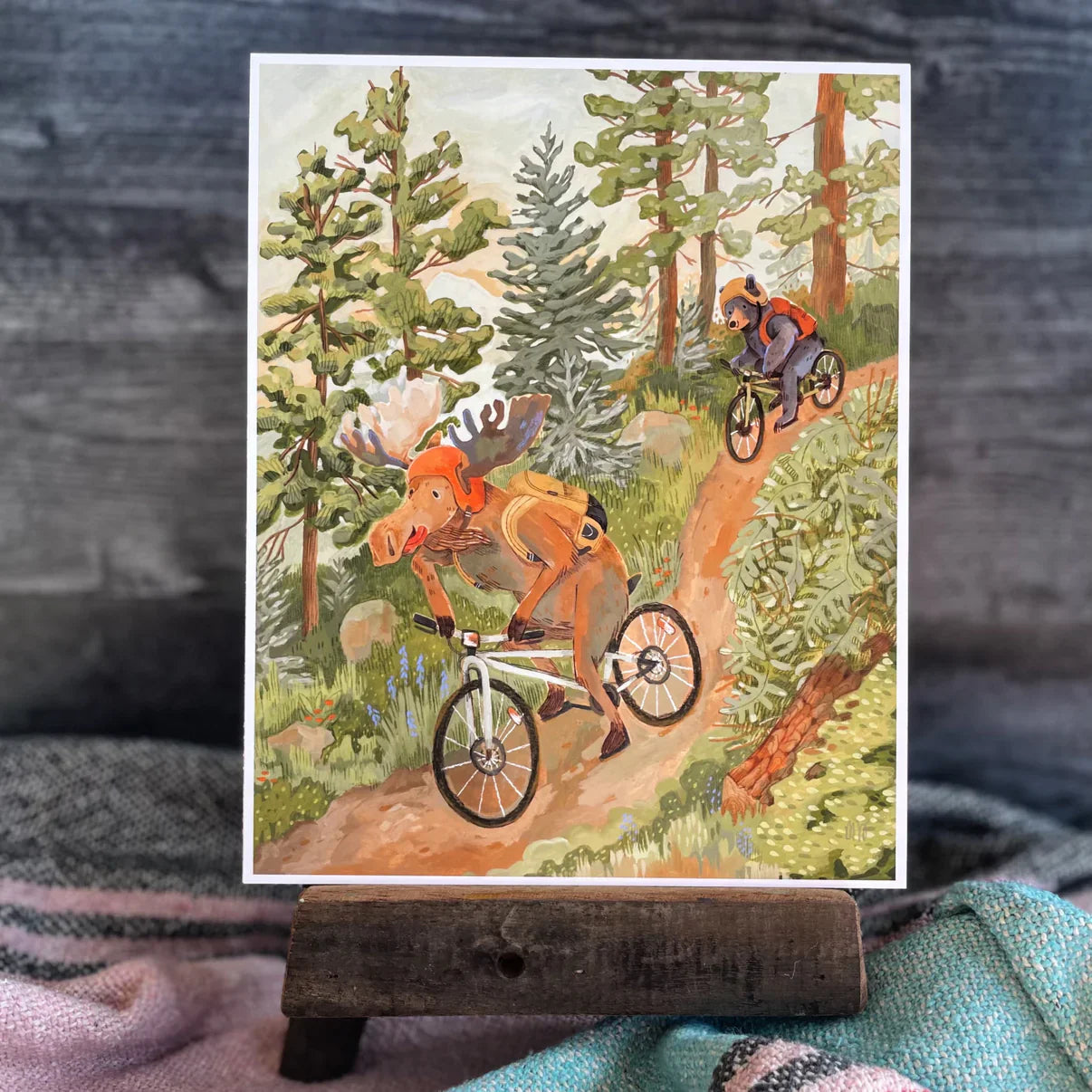 Mountain Biking Moose