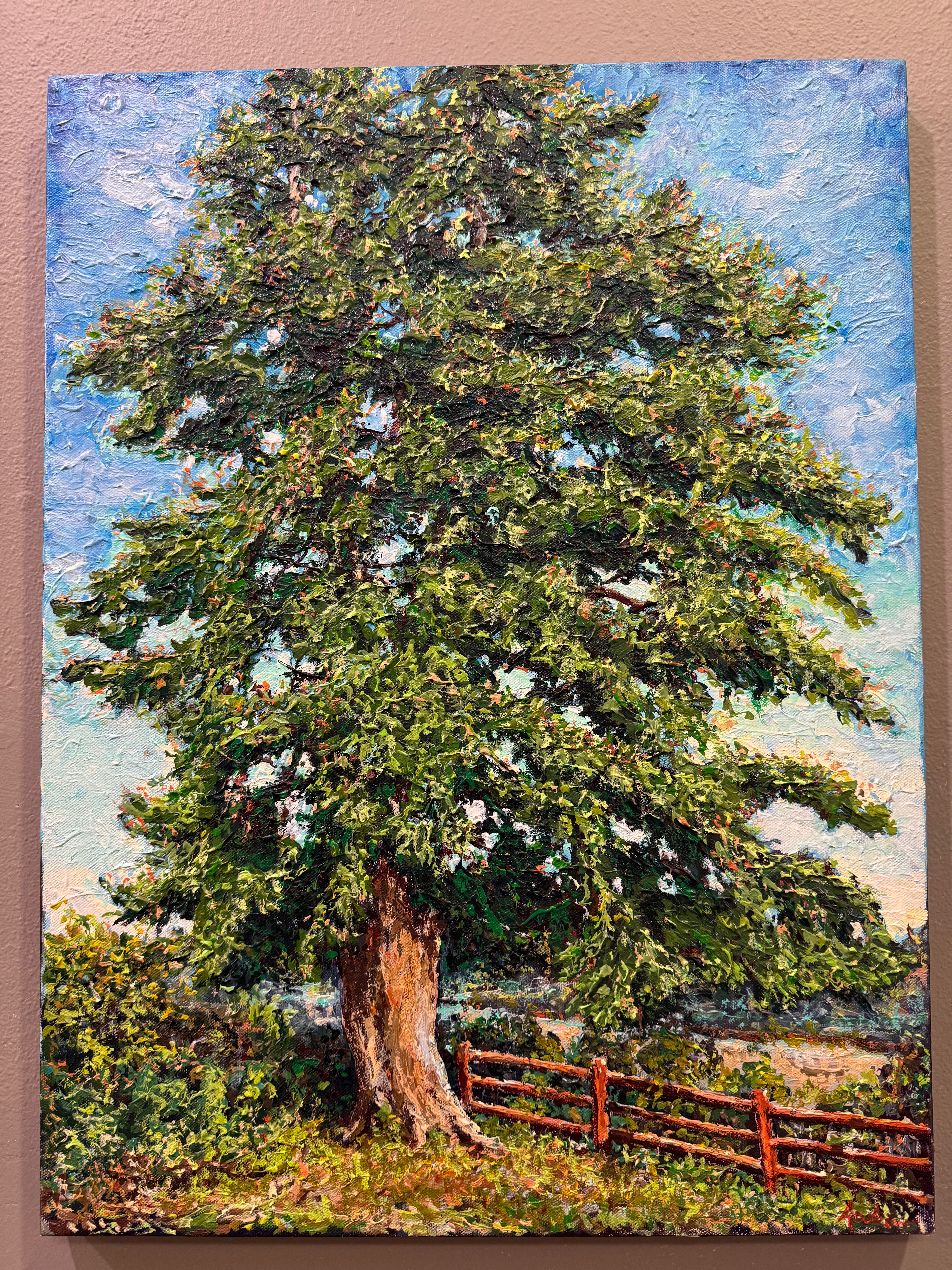 “Vineyard Tree” Original Acrylic by Andrew Sheldon
