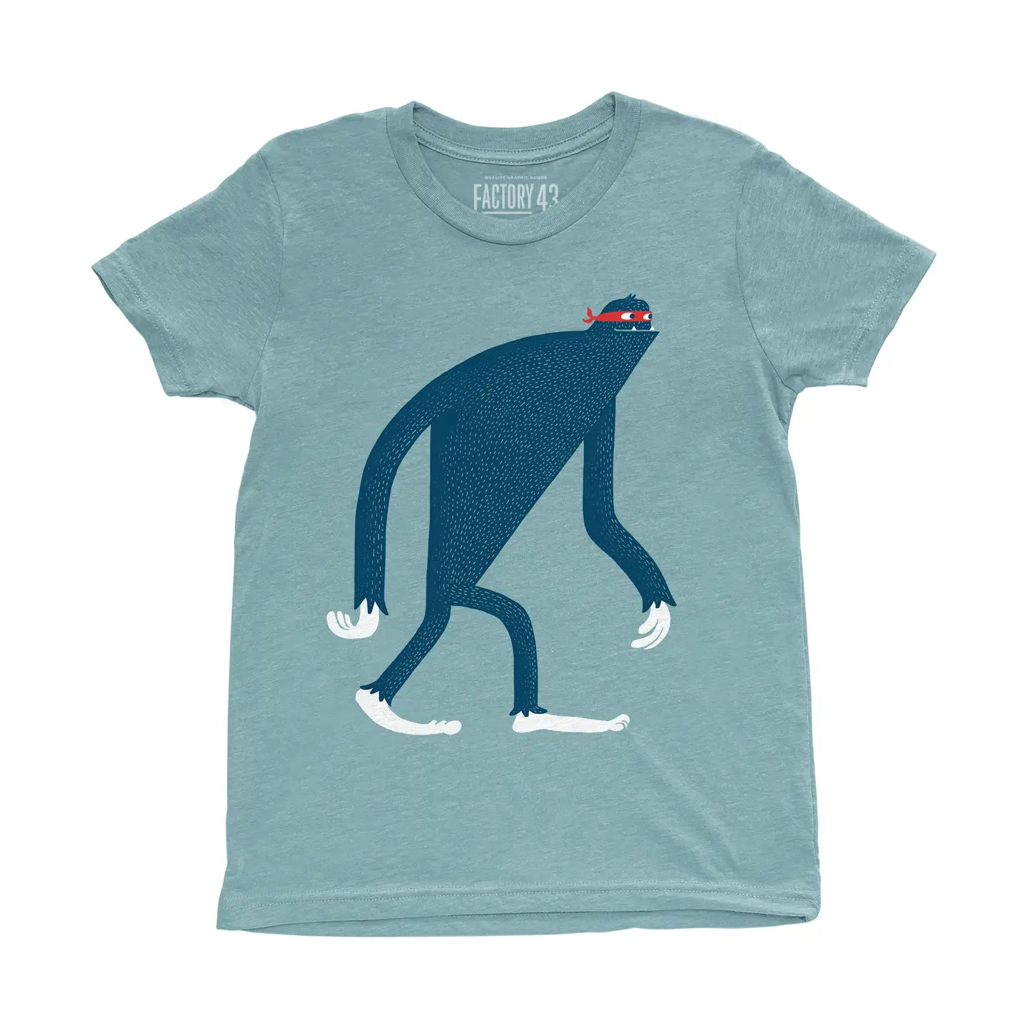 Sasquatch In Disguise Blue Shirt