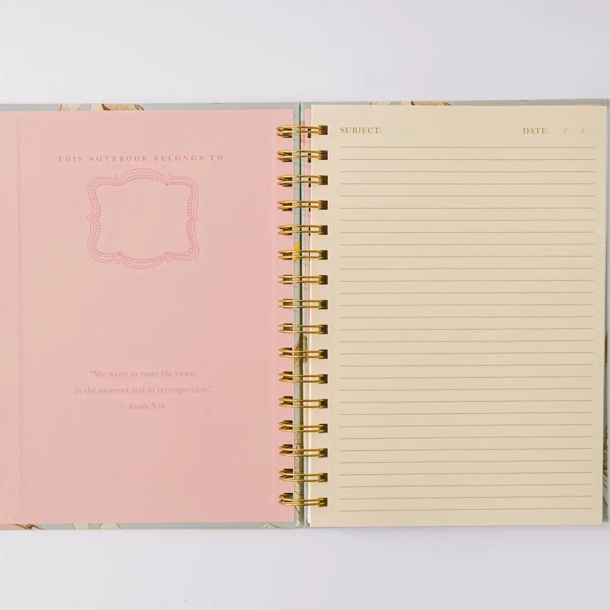 Insects and Mushrooms Spiral Notebook