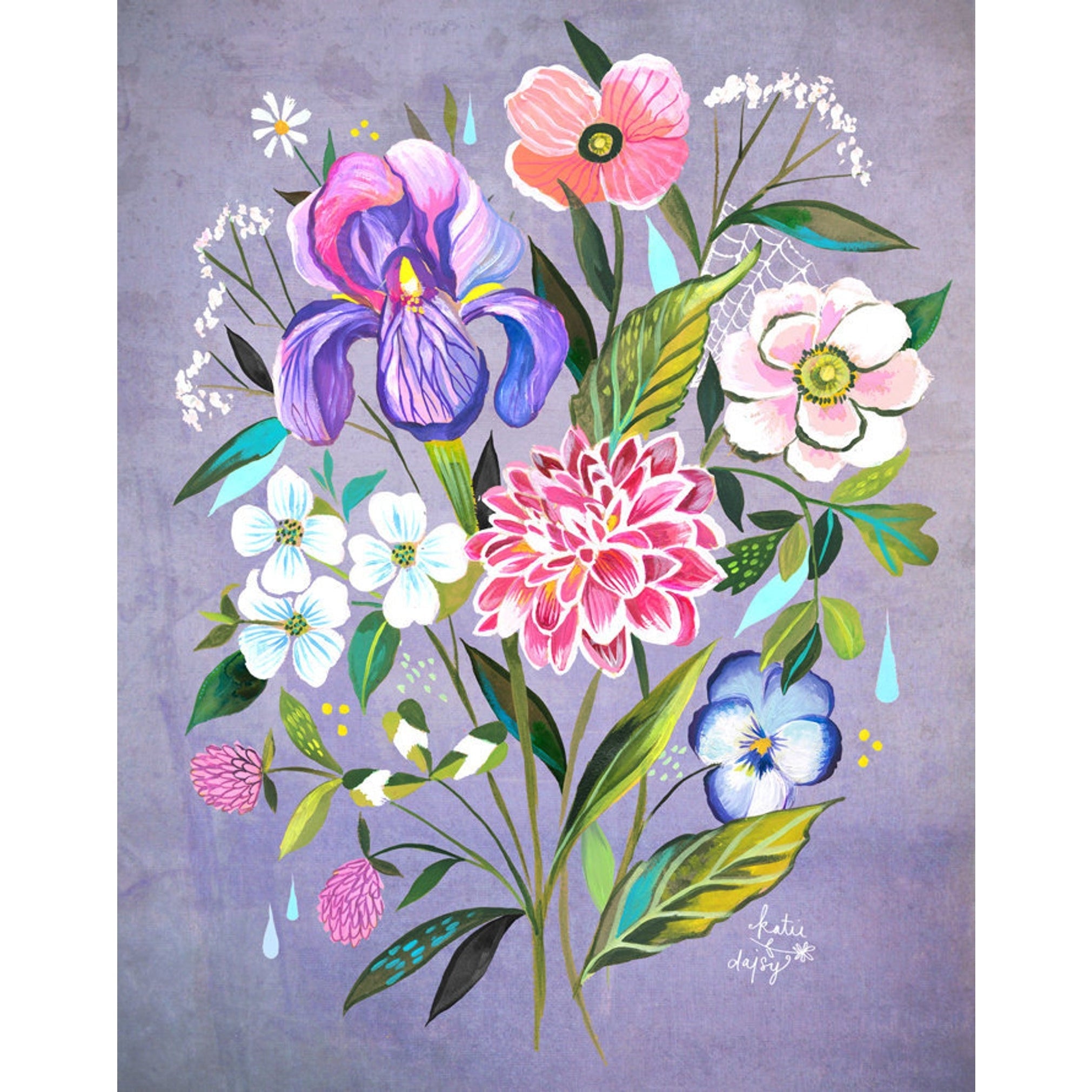 Iris Bouquet Art Print