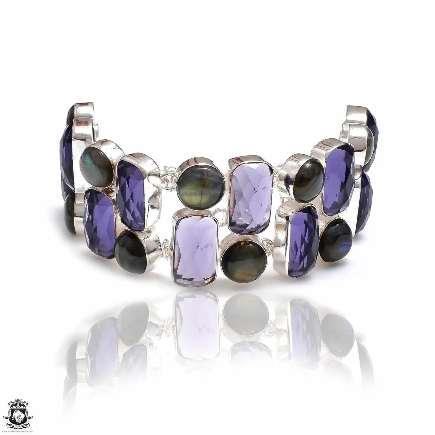 Labradorite Amethyst Bracelet