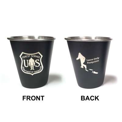 Leave Only Footprints Shot Glass