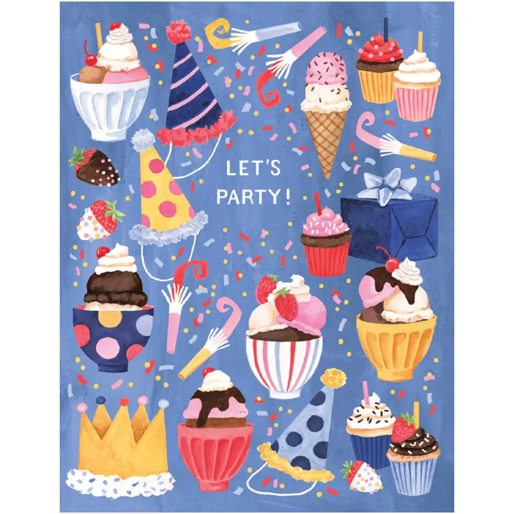 Let's Party Birthday Card
