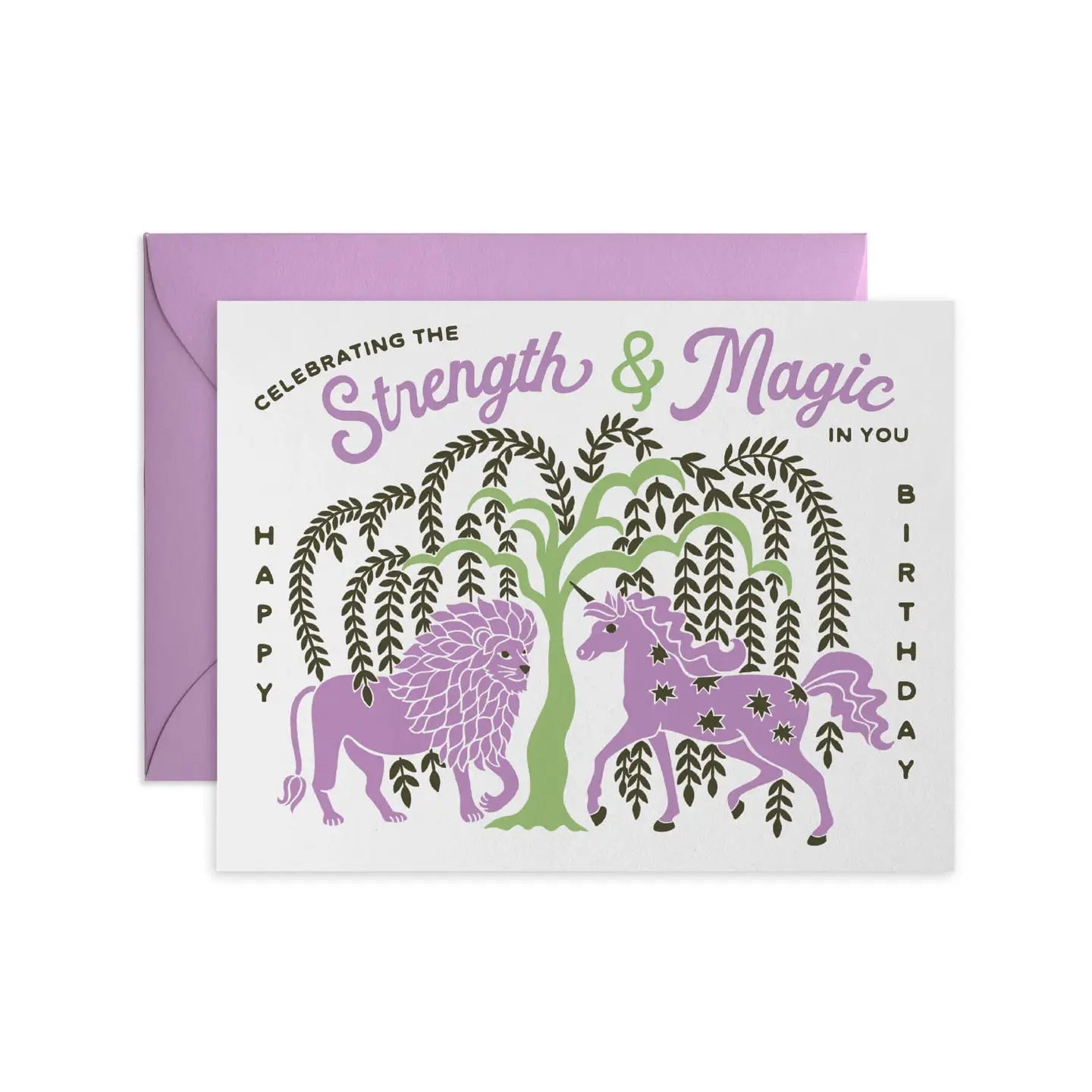 Lion and Unicorn Birthday Card