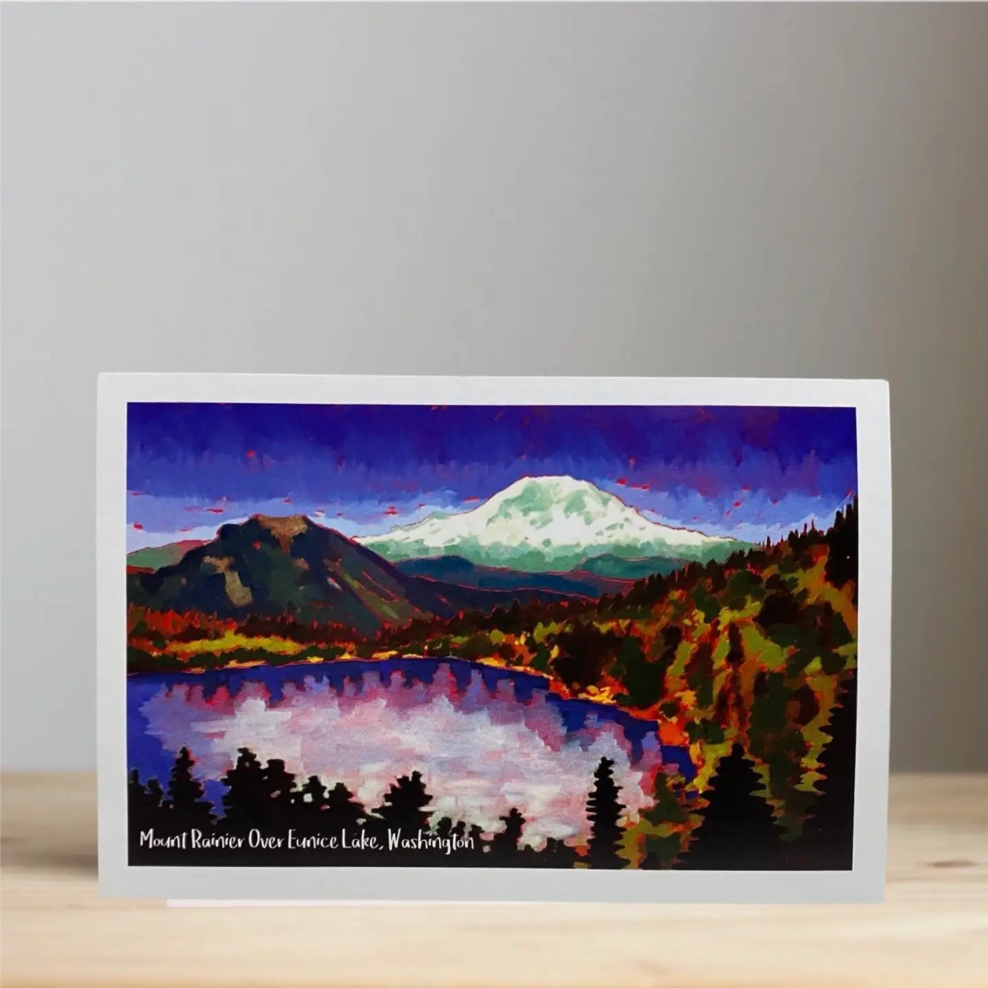 Mount Rainier Over Eunice Lake, Washington Postcard