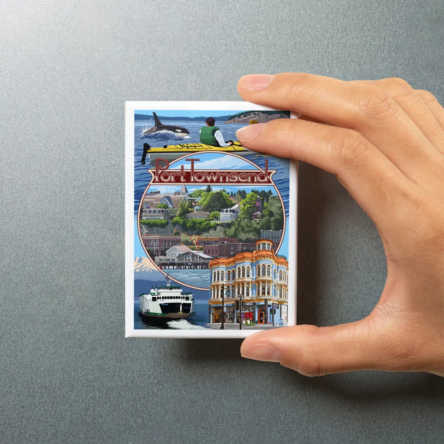 Port Townsend, Washington Montage Scenes Magnet