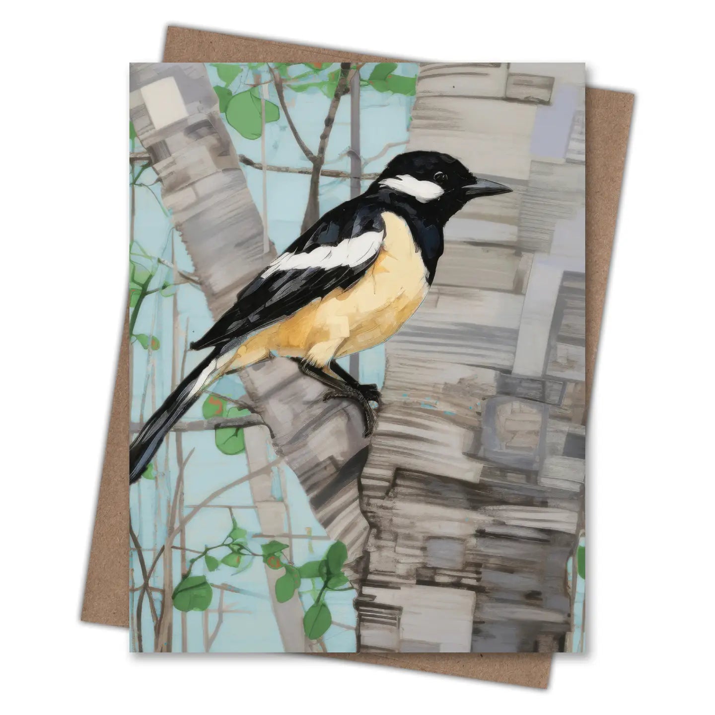 Magpie Bird Card