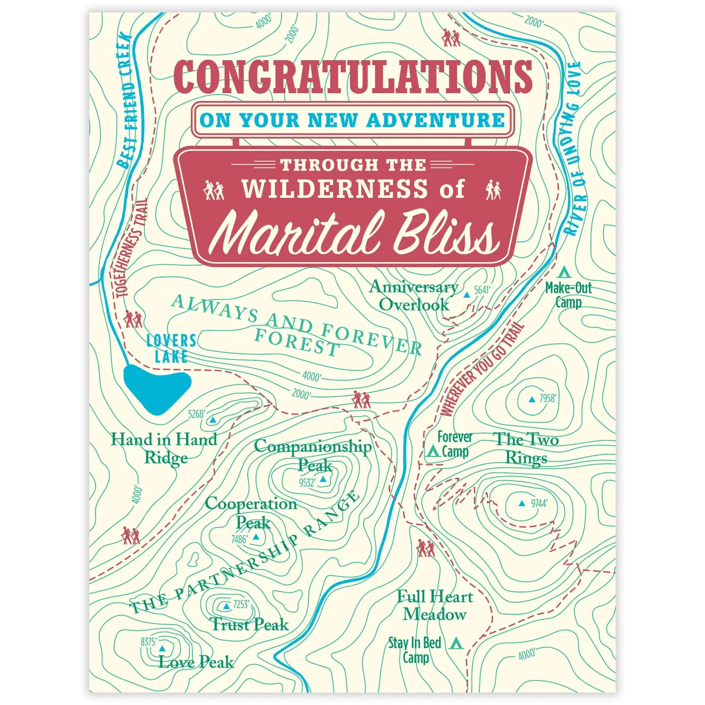 Marital Bliss Map Card