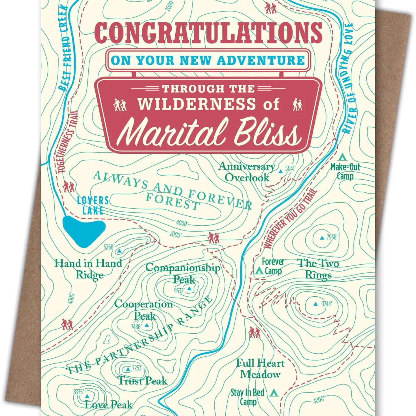 Marital Bliss Map Card
