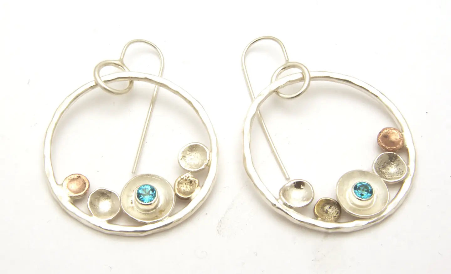 Medium Topaz Pebbles on the Beach Earrings