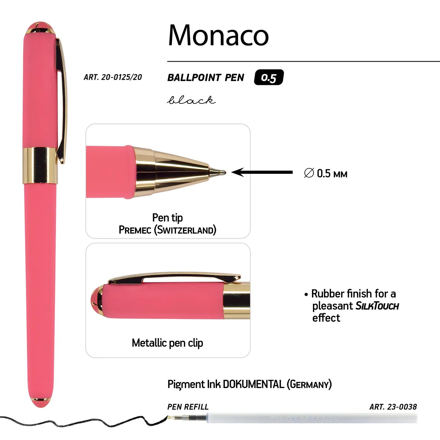 Monaco - Coral Ballpoint Pen