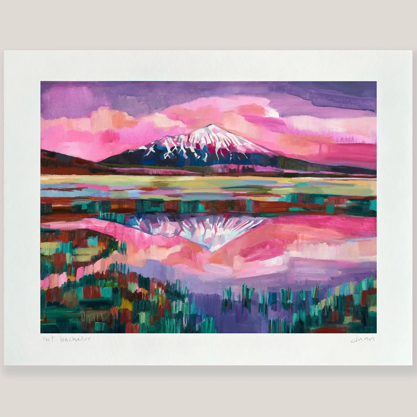 Mt. Baker Oil Print (8.5''x 11'')