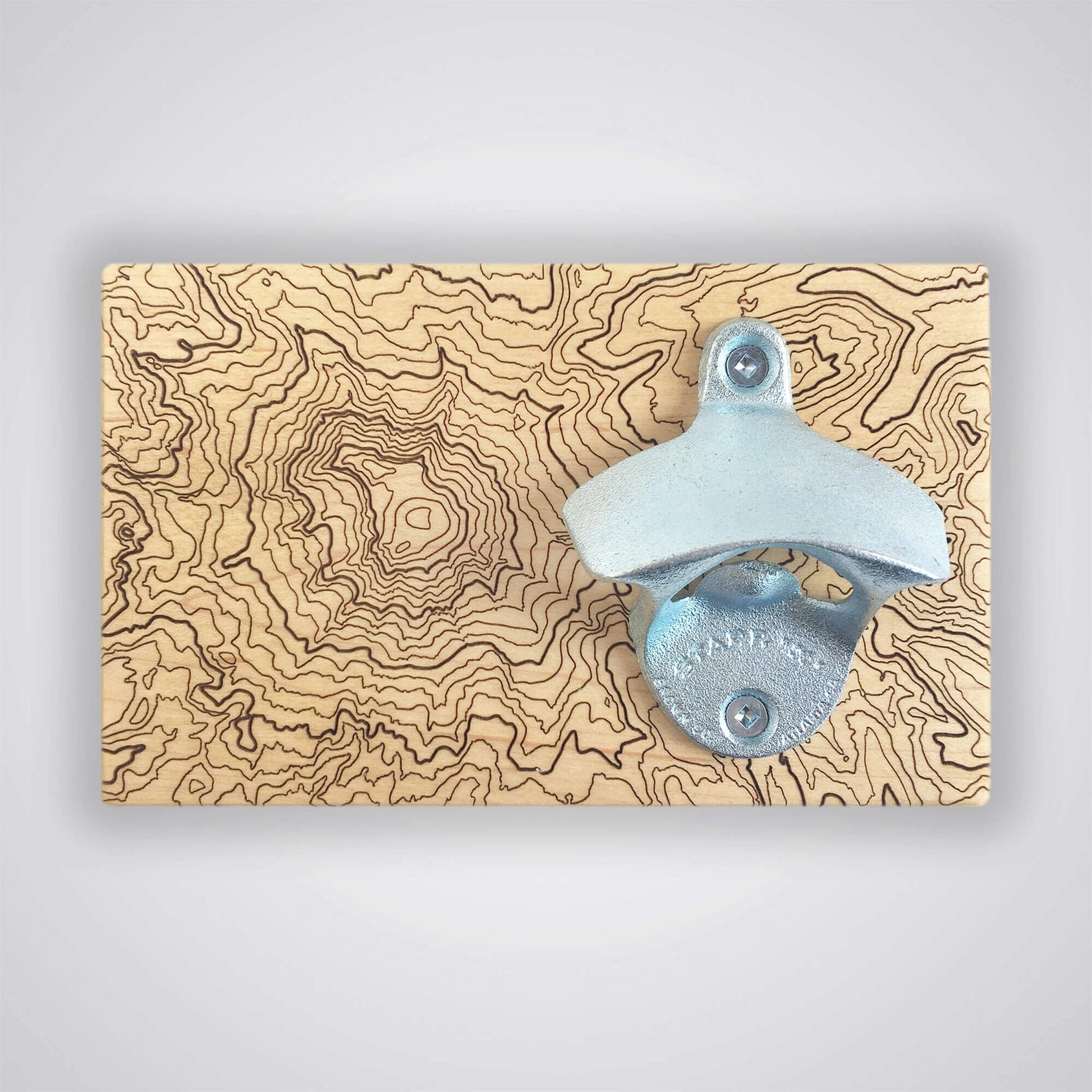 Mt Baker Topography Bottle Opener