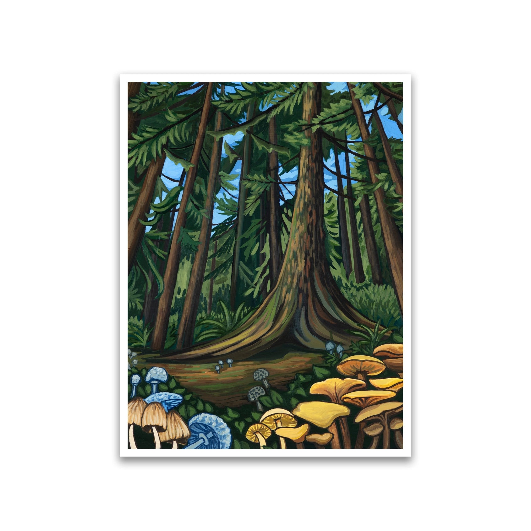 Mushroom Forest - Greeting Card