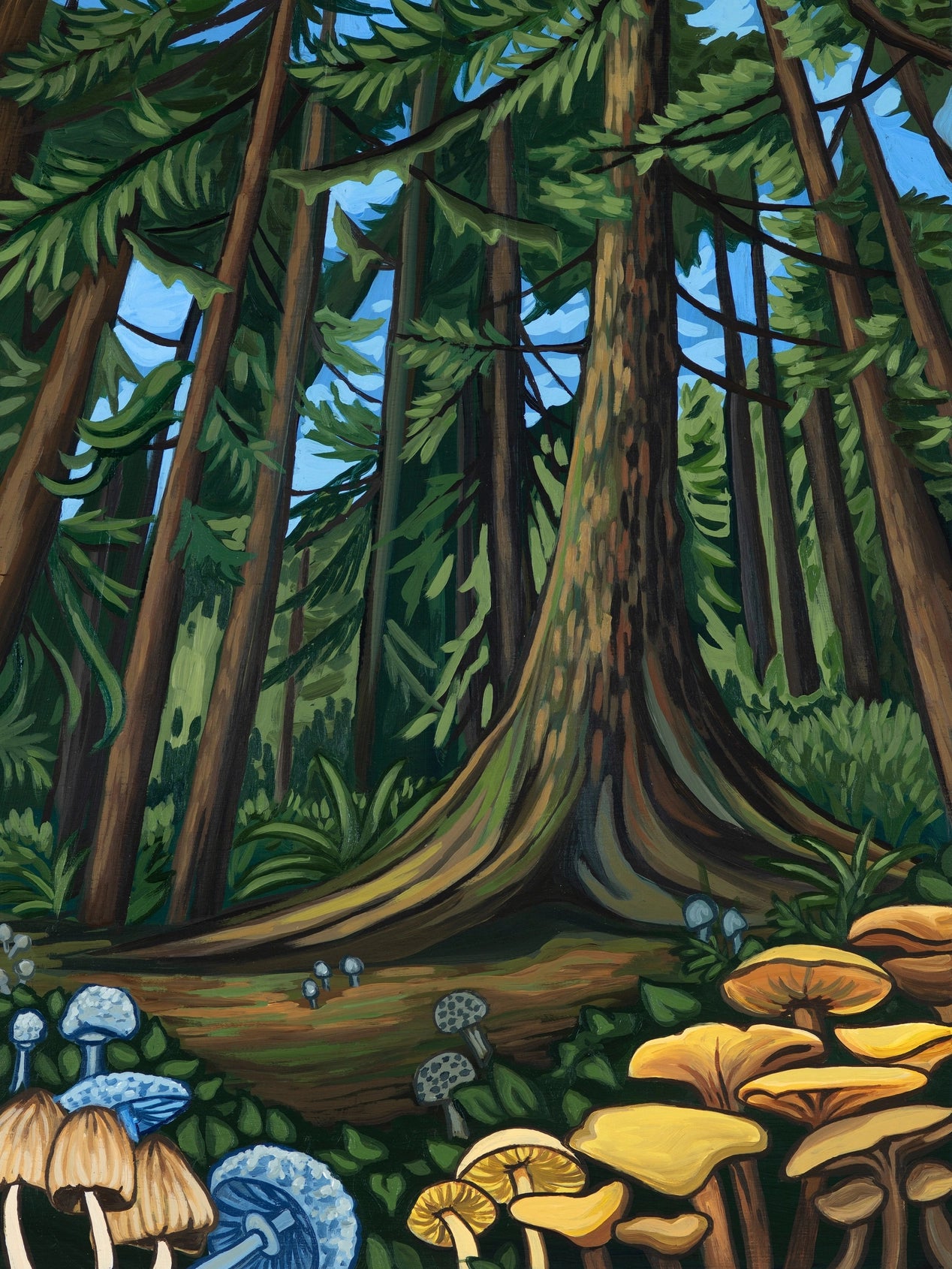 Mushroom Forest - Greeting Card