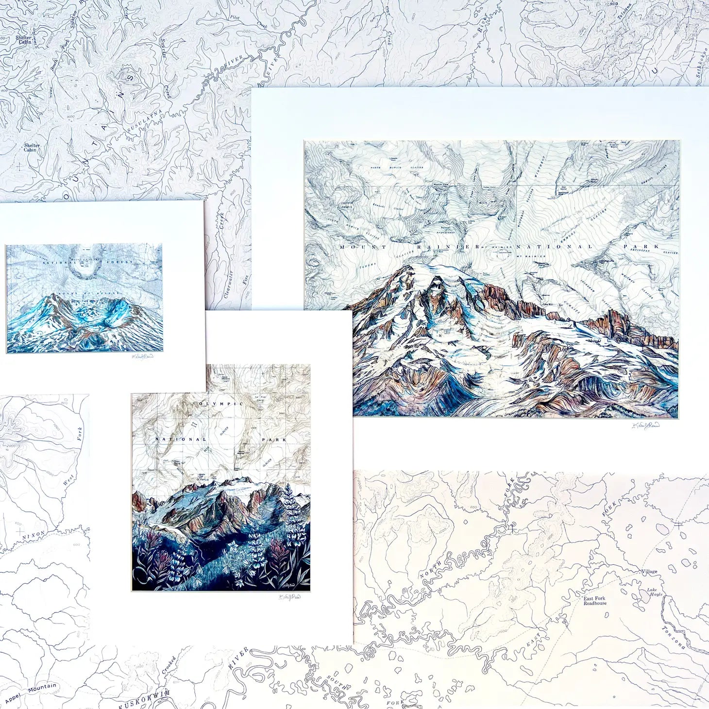 North Cascades National Park Fine Art Matted Print