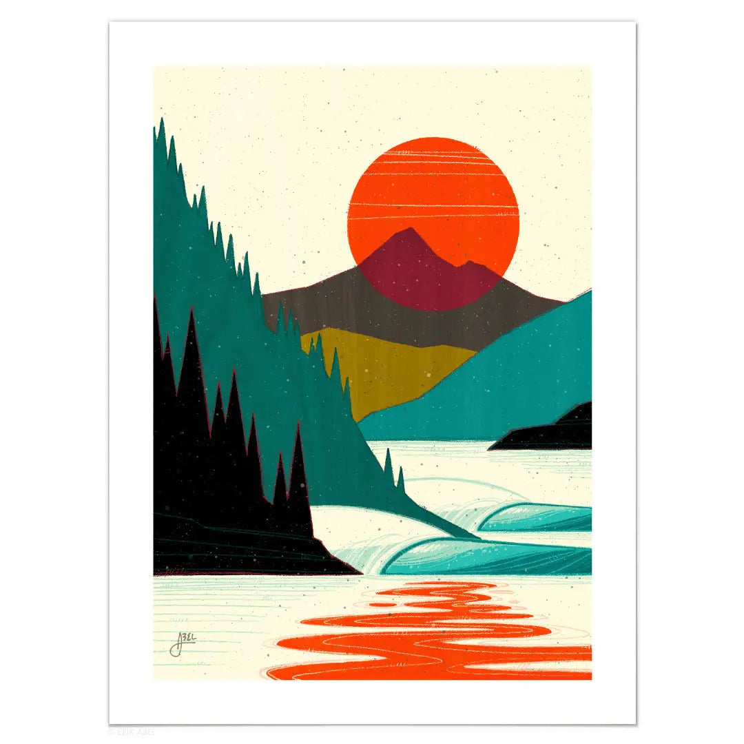 Northern Sol - Bamboo Paper Print