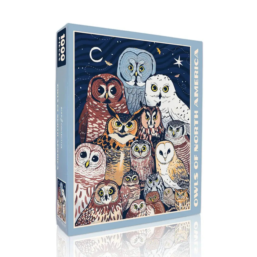 Owls of North America (1,000 Piece Puzzle)