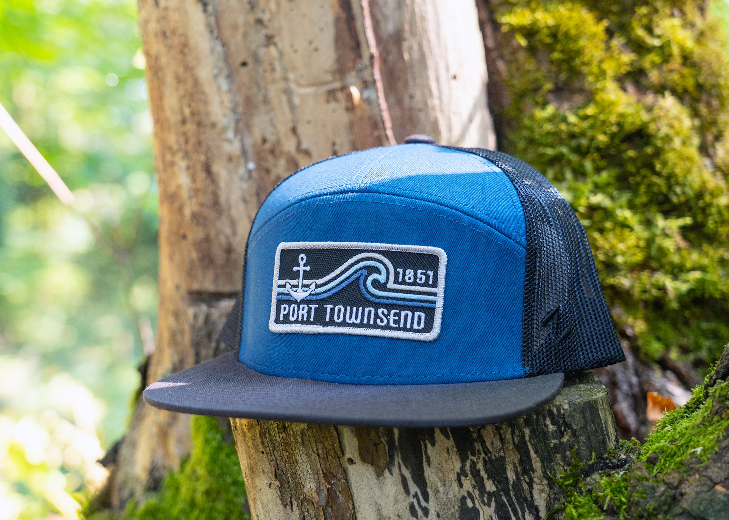 Port Townsend Lost Sea Waves Embroidered Snapback Hat