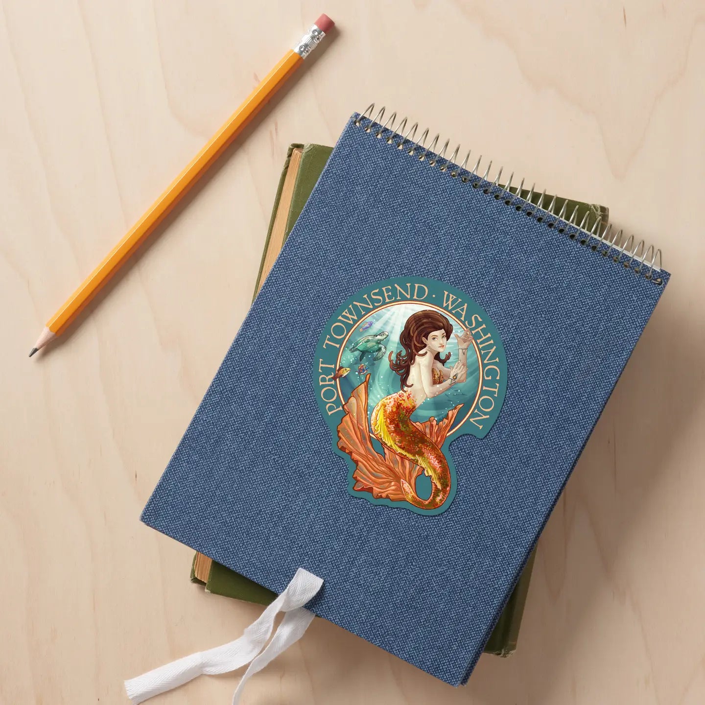 Port Townsend Washington Mermaid Sticker