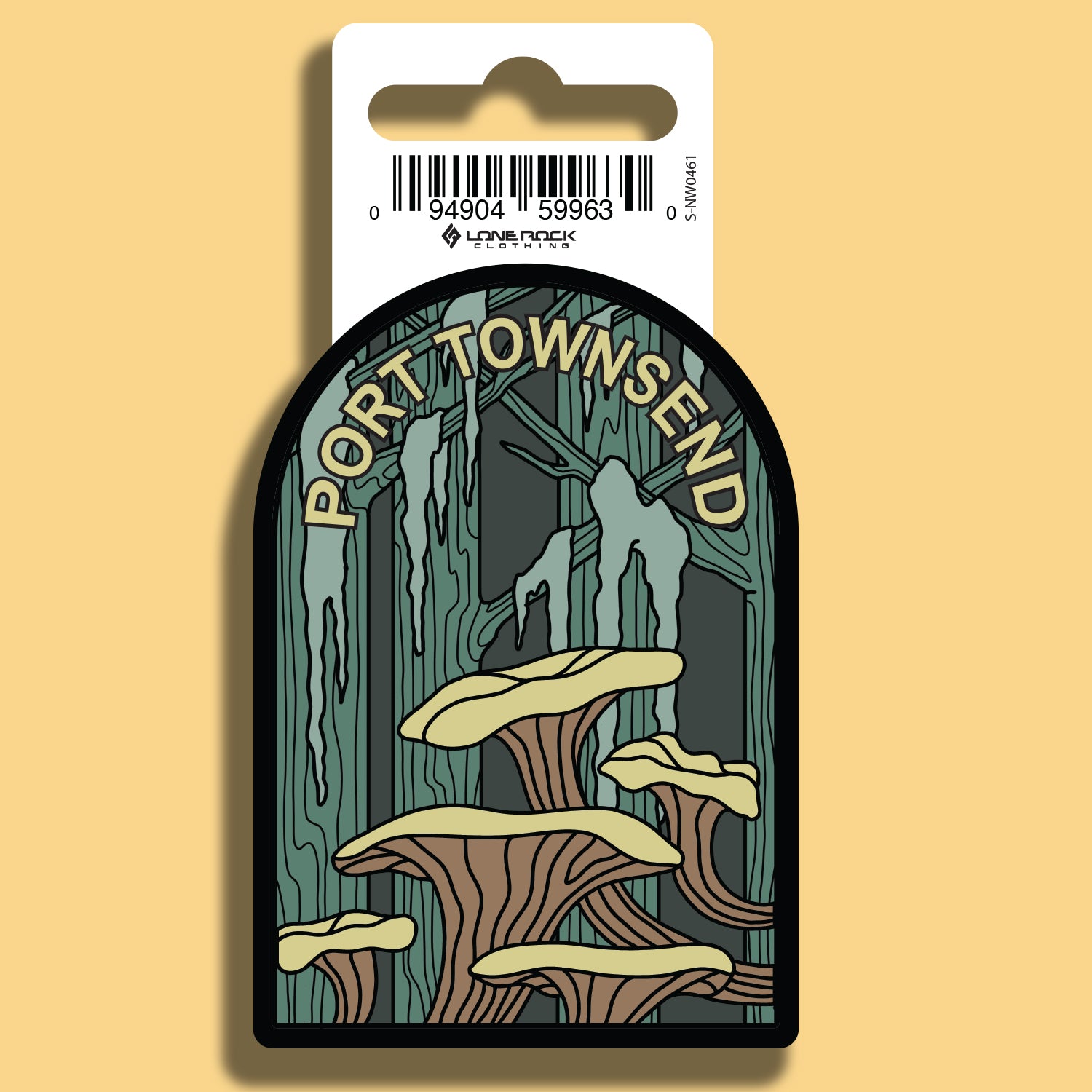 Port Townsend Mushroom Woods Sticker