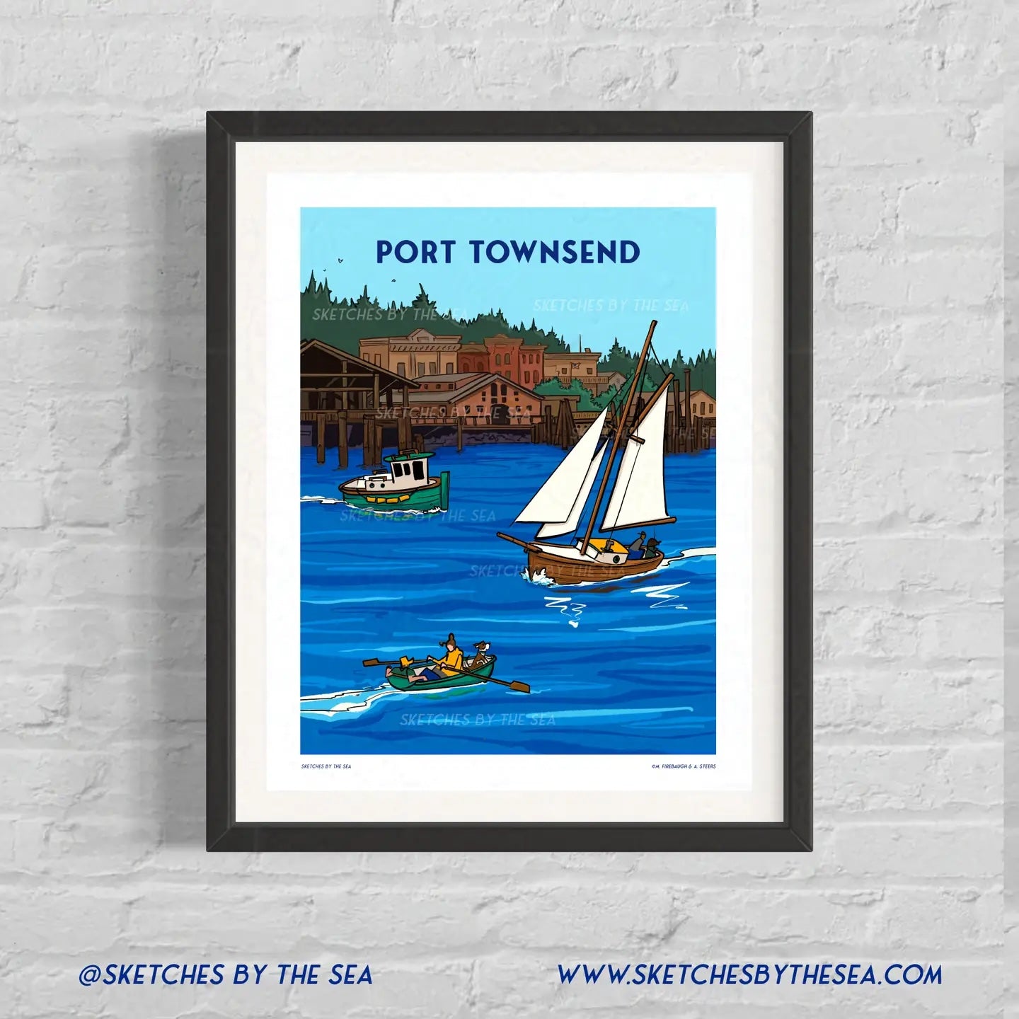 PT Sailboat Travel Poster